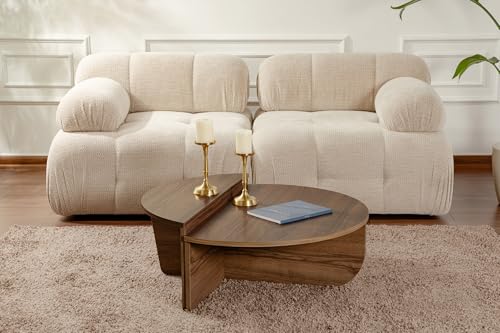 Modern Rustic Coffee Table, Walnut, 90 x 85 x 60 | Made from 100% Melamine Coated Particle Board, Thickness: 18 mm | Perfect for Modern Home Office & Study Spaces, Elegant and Functional Design Modern Rustic Coffee Table, Walnut, 90 x 85 x 60 | Made from 100% Melamine Coated Particle Board, Thickness: 18 mm | Perfect for Modern Home Office & Study Spaces, Elegant and Functional Design von Hanah Home