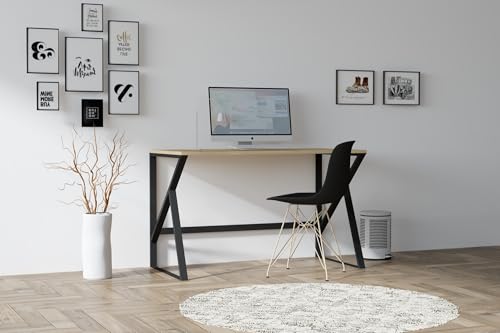 Modern Study Desk, Sapphire Color, 120 x 75 x 60 cm | 100% Melamine Coated Particle Board, 18 mm Thick | Ideal for Home, Office & School Use Modern Study Desk, Sapphire Color, 120 x 75 x 60 cm | 100% Melamine Coated Particle Board, 18 mm Thick | Ideal for Home, Office & School Use von Hanah Home