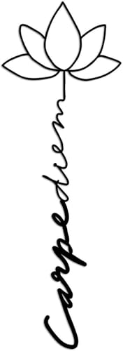 Stylish Black Decorative Metal Wall Accessory, 21 x 60 cm | 100% Metal, 1.5 mm Thickness | Perfect for Modern Home Decor & Unique Accents von Hanah Home