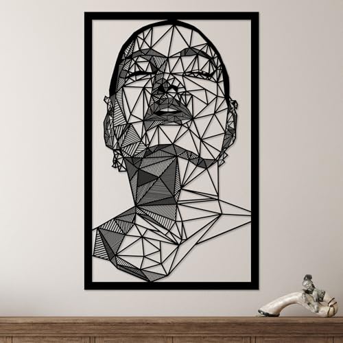Stylish Black Decorative Metal Wall Accessory, 41 x 71 cm | 100% Metal, 1.5 mm Thick | Easy Wall Mounting, Perfect for Modern Home Decor Stylish Black Decorative Metal Wall Accessory, 41 x 71 cm | 100% Metal, 1.5 mm Thick | Easy Wall Mounting, Perfect for Modern Home Decor von Hanah Home