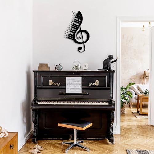 Stylish Black Decorative Metal Wall Accessory, 42 x 69 cm | 100% Metal, 1.5 mm Thickness | Perfect for Modern Home Decor & Unique Wall Art von Hanah Home