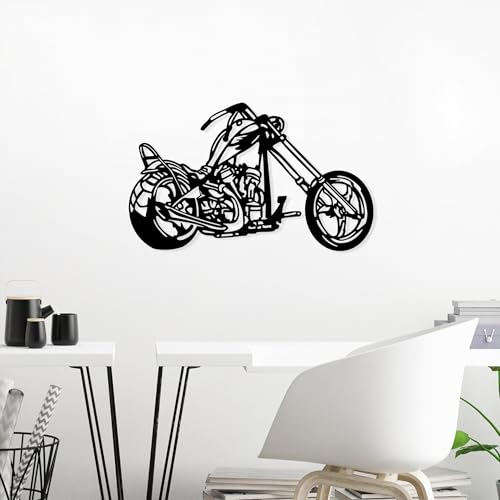 Stylish Black Decorative Metal Wall Accessory, 44 x 70 cm | 100% Metal, 1.5 mm Thick | Lightweight (1.715 kg) | Perfect for Modern Home Decor von Hanah Home