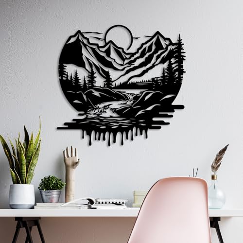 Stylish Black Decorative Metal Wall Accessory, 51 x 54 cm | 100% Metal, 1.5 mm Thickness | Perfect for Modern Home Decor & Art Display Stylish Black Decorative Metal Wall Accessory, 51 x 54 cm | 100% Metal, 1.5 mm Thickness | Perfect for Modern Home Decor & Art Display von Hanah Home