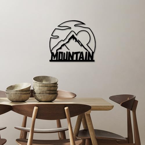 Stylish Black Decorative Metal Wall Accessory, 58 x 52 cm | 100% Metal, 1.5 mm Thickness | Lightweight (0.85 kg) | Perfect for Modern Home Decor von Hanah Home