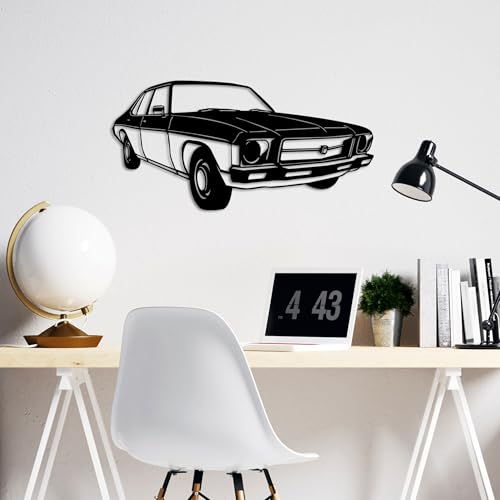 Stylish Black Decorative Metal Wall Accessory, 60 x 30 cm | 100% Metal, 1.5 mm Thickness | Lightweight (0.615 kg) | Perfect for Modern Home Decor von Hanah Home
