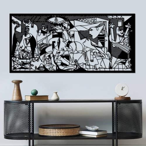 Stylish Black Decorative Metal Wall Accessory, 85 x 40 cm | 100% Metal, 1.5 mm Thickness | Perfect for Modern Home Decor & Office Spaces Stylish Black Decorative Metal Wall Accessory, 85 x 40 cm | 100% Metal, 1.5 mm Thickness | Perfect for Modern Home Decor & Office Spaces von Hanah Home