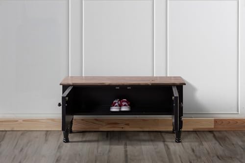 Stylish Black TV Unit, 100 cm Wide, 45 cm High, 30 cm Deep | 100% MDF with Spruce Top & Hornbeam Legs | Modern Design for Living Room & Entertainment Spaces Stylish Black TV Unit, 100 cm Wide, 45 cm High, 30 cm Deep | 100% MDF with Spruce Top & Hornbeam Legs | Modern Design for Living Room & Entertainment Spaces von Hanah Home