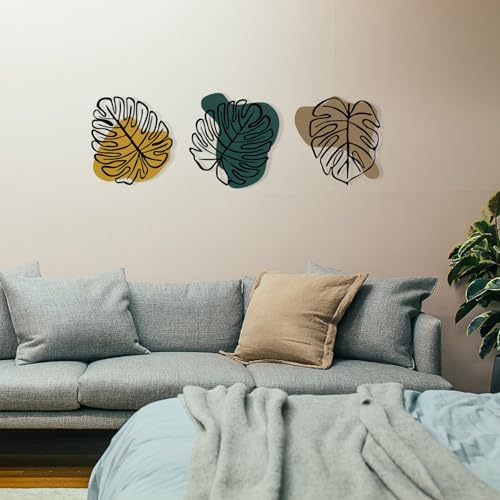 Stylish Decorative Metal Wall Accessory, 124.5 x 39.5 cm | Durable 1.2 mm Metal & 3 mm Wood | Perfect for Modern Home Decor & Office Spaces Stylish Decorative Metal Wall Accessory, 124.5 x 39.5 cm | Durable 1.2 mm Metal & 3 mm Wood | Perfect for Modern Home Decor & Office Spaces von Hanah Home