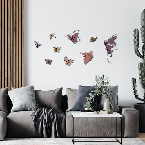 Stylish Decorative Metal Wall Accessory, 194.5 x 112 cm | Durable 1.2 mm Metal & 3 mm Wood | Perfect for Modern Home Decor & Office Spaces Stylish Decorative Metal Wall Accessory, 194.5 x 112 cm | Durable 1.2 mm Metal & 3 mm Wood | Perfect for Modern Home Decor & Office Spaces von Hanah Home
