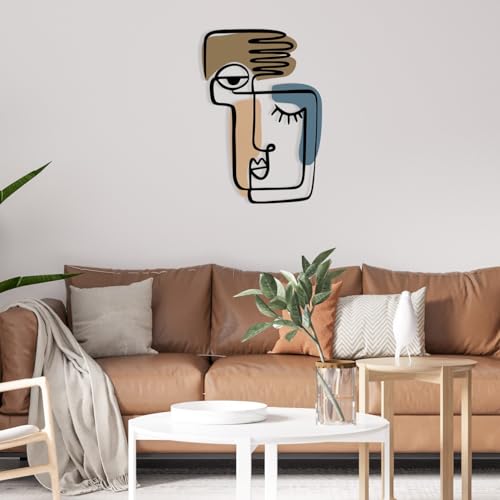 Stylish Decorative Metal Wall Accessory, 38 x 55 cm | Durable 1.20 mm Metal & 3 mm Wood | Perfect for Modern Home Decor & Unique Wall Art Stylish Decorative Metal Wall Accessory, 38 x 55 cm | Durable 1.20 mm Metal & 3 mm Wood | Perfect for Modern Home Decor & Unique Wall Art von Hanah Home