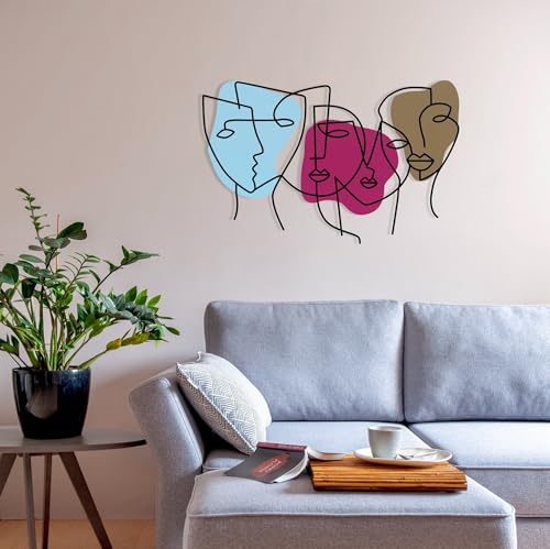 Stylish Decorative Metal Wall Accessory, 69 x 44 cm | Durable 1.20 mm Metal & 3 mm Wood | Perfect for Modern Home Decor & Unique Wall Art Stylish Decorative Metal Wall Accessory, 69 x 44 cm | Durable 1.20 mm Metal & 3 mm Wood | Perfect for Modern Home Decor & Unique Wall Art von Hanah Home
