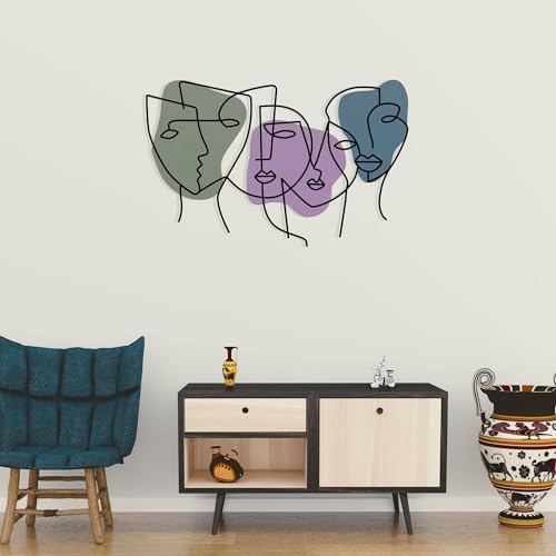 Stylish Decorative Metal Wall Accessory, 70 x 50 cm | Durable 1.20 mm Metal & 3 mm Wood | Perfect for Modern Home Decor & Unique Wall Art Stylish Decorative Metal Wall Accessory, 70 x 50 cm | Durable 1.20 mm Metal & 3 mm Wood | Perfect for Modern Home Decor & Unique Wall Art von Hanah Home