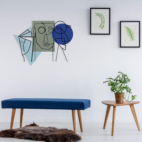 Stylish Decorative Metal Wall Accessory, 70 x 53 cm | Durable 1.20 mm Metal & 3 mm Wood | Perfect for Modern Home Decor & Unique Wall Art Stylish Decorative Metal Wall Accessory, 70 x 53 cm | Durable 1.20 mm Metal & 3 mm Wood | Perfect for Modern Home Decor & Unique Wall Art von Hanah Home