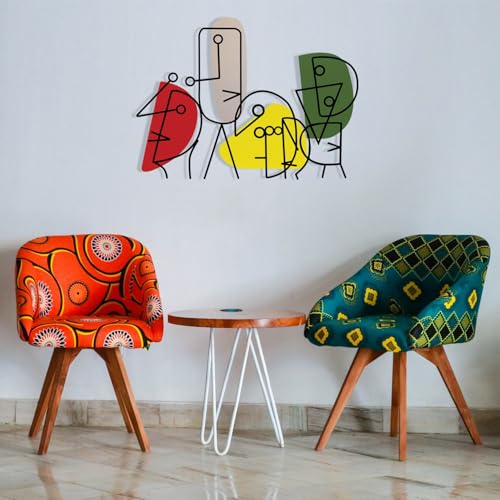 Stylish Decorative Metal Wall Accessory, 71 x 52 cm | Durable 1.20 mm Metal & 3 mm Wood | Perfect for Modern Home Decor & Unique Wall Art von Hanah Home