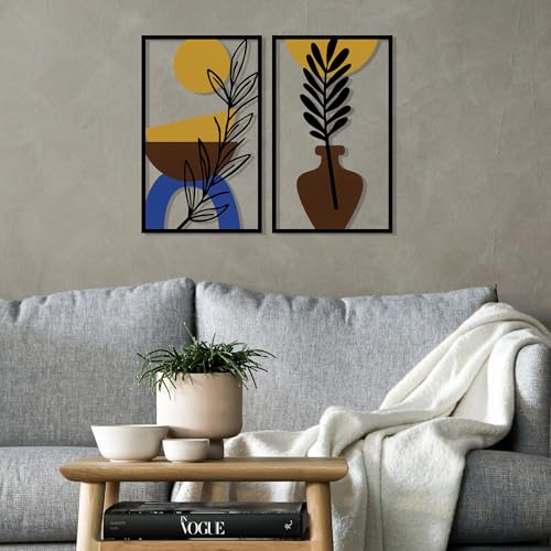 Stylish Decorative Metal Wall Accessory, 80.5 x 63.5 cm | Durable 1.2 mm Metal & 3 mm Wood | Perfect for Modern Home Decor & Unique Accents Stylish Decorative Metal Wall Accessory, 80.5 x 63.5 cm | Durable 1.2 mm Metal & 3 mm Wood | Perfect for Modern Home Decor & Unique Accents von Hanah Home