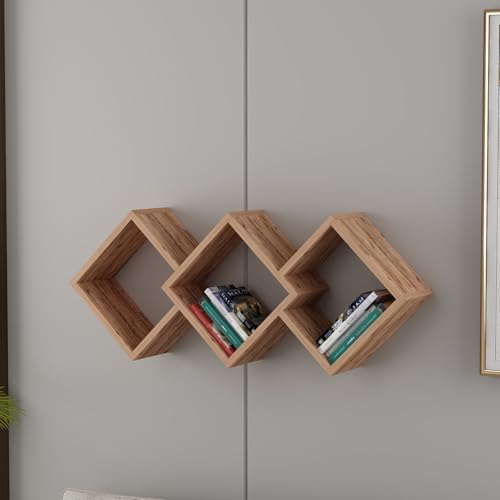 Stylish Wall Shelf, Atlantic Pine, 102 x 42 x 20 cm | 100% Melamine Coated Particle Board, 18 mm Thick | Versatile Storage Solution for Home & Office Stylish Wall Shelf, Atlantic Pine, 102 x 42 x 20 cm | 100% Melamine Coated Particle Board, 18 mm Thick | Versatile Storage Solution for Home & Office von Hanah Home