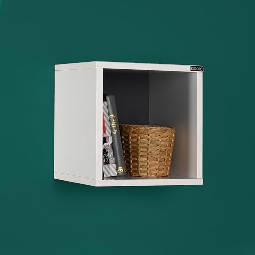 Stylish Wall Shelf, Diamond & White, 33 x 33 x 19 cm | 100% Melamine Coated Particle Board, 16 mm Thick | Perfect for Modern Home Decor & Storage Stylish Wall Shelf, Diamond & White, 33 x 33 x 19 cm | 100% Melamine Coated Particle Board, 16 mm Thick | Perfect for Modern Home Decor & Storage von Hanah Home