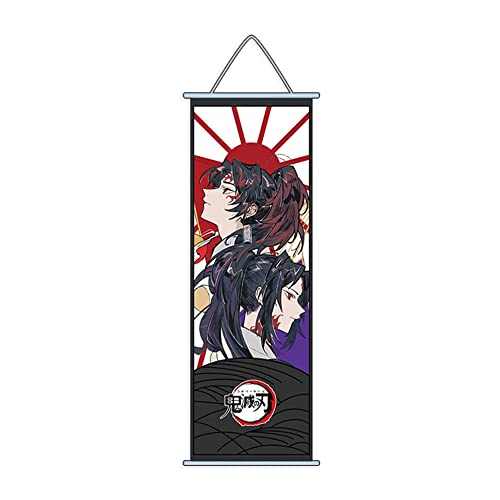 Hanaiette 1 x Anime Demon Slayer Gemälde Stoff Poster Wand Scroll Blade Of Demon Slayer (Tsugikuni Yoriichi 2) von Hanaiette