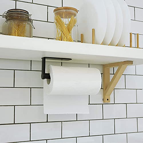 HANAMURA Küchenrollenhalter ohne bohren - Moderner Wandrollenhalter selbstklebend in schwarz - Hochwertiger Küchenpapierhalter Küchen Zubehör Rollen Halter HANAMURA Küchenrollenhalter ohne bohren - Moderner Wandrollenhalter selbstklebend in schwarz - Hochwertiger Küchenpapierhalter Küchen Zubehör Rollen Halter von Hanamura