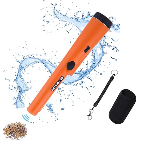 GP-Pinpointer Metalldetektor, tragbar, IP68, wasserdicht, 360 ° Scannen, präzise Ort, LED-Taschenlampe, Metallfinder, hohe Empfindlichkeit zum Finden von Metallrohren von Hancaner