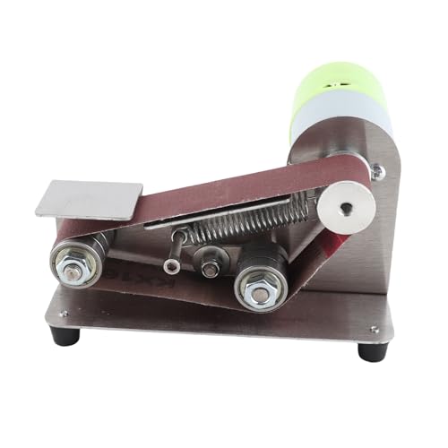 Hancaner 15-degree Fixed Angle Knife Sharpener Belt Sander 7 Level Adjustable Polisher Polishing Machine with 10pcs Sanding Belts (EU -Stecker) von Hancaner