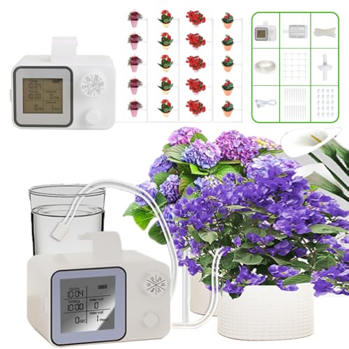 Hancaner Automatisches Bewässerungssystem Support 20 Potted Houseplants Self Plant Watering Devices with 30days Customize Schedule Water Timer Hancaner Automatisches Bewässerungssystem Support 20 Potted Houseplants Self Plant Watering Devices with 30days Customize Schedule Water Timer von Hancaner