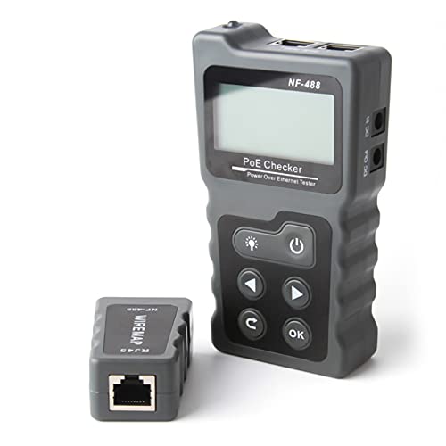 Kabel Prüfer Meter Hancaner Netzwerk Kabeltester RJ45 Patchkabel Tester LAN Netzwerktester Leitungstester Ethernet Network Cable Tester PoE Checker Kabel Prüfer Meter Hancaner Netzwerk Kabeltester RJ45 Patchkabel Tester LAN Netzwerktester Leitungstester Ethernet Network Cable Tester PoE Checker von Hancaner