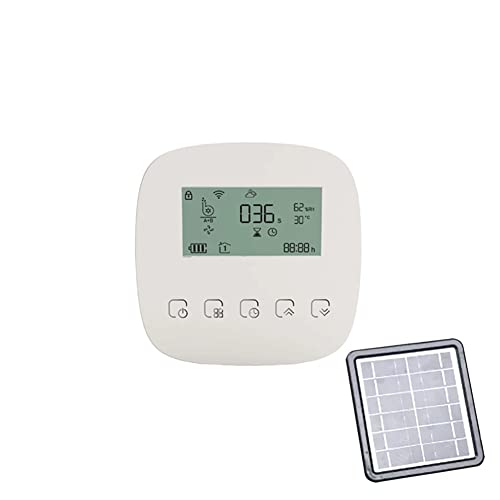 Solar Bewässerungssystem Hancaner Tuya WiFi Digital Water Timer Intelligente automatische Micro-Tropf-Bewässerungssteuerung mit Solarpanel kompatibel mit Alexa Google Voice Control von Hancaner