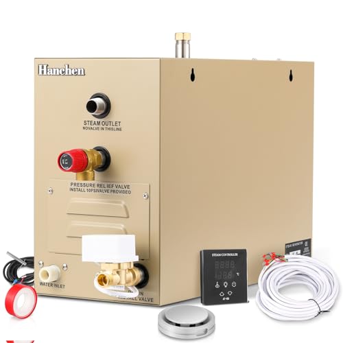 Hanchen 9KW Dampfbadgenerator für 7,5m³ Raum 35-55 ℃ Sauna dampfbad Dampferzeuger für Sauna Bad Türkische Dusche zu Hause CE 380V von Hanchen