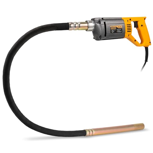 Hanchen Betonvibrator 1080W Betonrüttler elektrischer gewerblicher Flaschenrüttler für den Bau Beton Verdichten (mit 1m Schlauch) von Hanchen