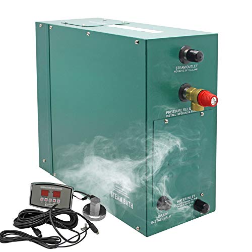 Hanchen Sauna dampferzeuger 4.5KW für 3-5m³ Raum 35-55 ℃ Temperaturverstellbare Dusche Dampfgenerator Dampfer für Dampfbad türkisches Bad zu Hause 220V CE von Hanchen