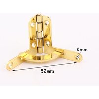 4 Stück Gold Box Scharnier Quadrant Ohrscharniere Metall Scharniere Schmuckschatulle Unterstützung Möbel Hardware von HandCraftCP