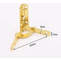 4 Stück Gold Box Scharnier Quadranten Metall Scharniere Schmuckschatulle Unterstützung Möbel Hardware von HandCraftCP
