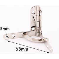 4 Stück Quadranten Scharnier Box Metall Scharniere Schmuckschatulle Unterstützung Hardware-43mmx39mm von HandCraftCP
