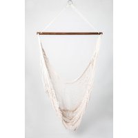 Weiße Hängematte Stuhl Swing Hand Gewebt Natürliche, Maschinenwaschbare Baumwollmischung Für Boho Luxus Lounging von HandMHammocks