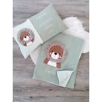 Personalisiertes Kissen, Kuschelkissen, Geburtskissen Personalisiertes Kissen, Kuschelkissen, Geburtskissen von Handandlovemade