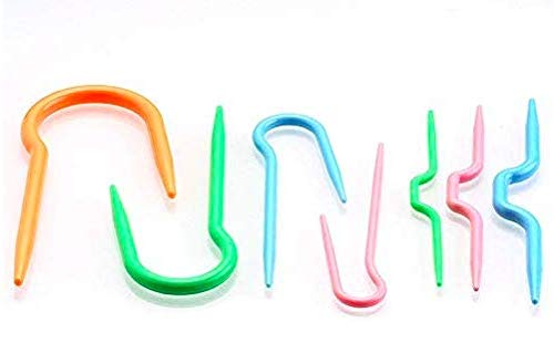 Zopfstricknadeln 2 Sets (U-Form und Wellen-Form) Stricknadeln Zopfnadeln aus Acryl zum häkeln Zopfmusternadeln Garnhalter aus Kunststoff Zopfmusternadeln Zopfmusternadel von Handarbeit-Lieblingsladen