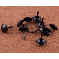 17 Mm Schwarze Polsterknöpfe Nägel Kleine Fertige Polsterknöpfe/stecknadeln/Daumenknöpfe/Möbelknöpfe/Sofaknöpfe von HandbagPartsStudio