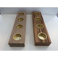 4Erteelichthalter Aus Fertig Parkett Eiche Weiß Oder Buche Markant in Eckig 100%handgefertigt von HandcrafVonKarlheinz