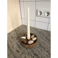 Dekoschale, Kerzenhalter Aus Eiche Geölt, Dekorieren Nach Eigenem Geschmack.ohne Deko von HandcrafVonKarlheinz