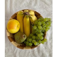 Wunderschöne Segmentschale Obst-Brotschüssel, Handgefertigte, Jedes Ein Unikat, Besteht Aus 126 Einzelteile von HandcrafVonKarlheinz