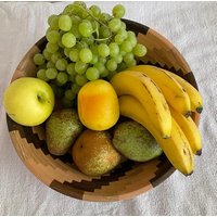 Wunderschöne Segmentschale Obstschüssel, Handgefertigtes Unikat von HandcrafVonKarlheinz