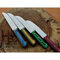 4-Teiliges 10-Zoll-Küchenmesser-Set | Spiegelpoliert #aasi-04/1M von HandcraftedBladesCo