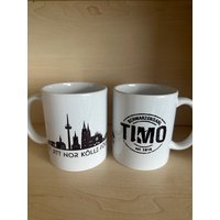 Timo Schwarzendahl Tasse „Et Jitt Nor Kölle För Mich" von HandcraftedByAileen