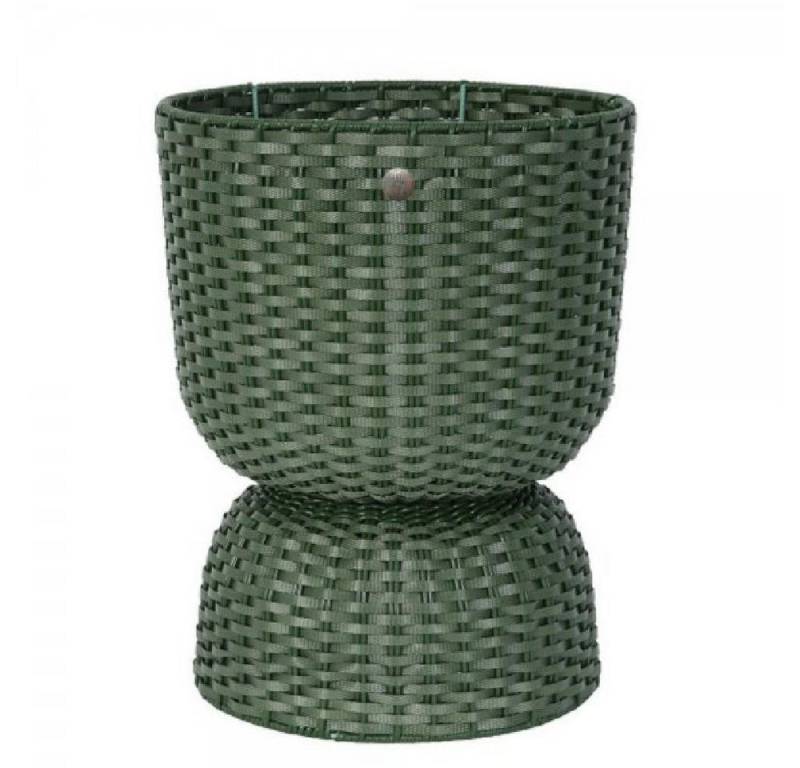 Handed By Blumentopf Handed By Pflanzgefäß Twist Planter Diabolo Basket Hunting Green (34cm von Handed By