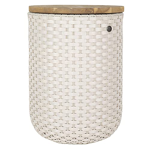 Handed By [W0725] Halo sit Storage Table Champagne with Wooden Plate von Handed By