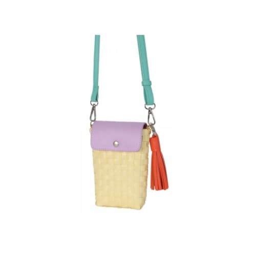 Handed By Scoop Crossbody Bag Fat Strap Vanilla Yellow Size XS with PU Shoulder Strap & Tassel Handed By Scoop Crossbody Bag Fat Strap Vanilla Yellow Size XS with PU Shoulder Strap & Tassel von Handed By
