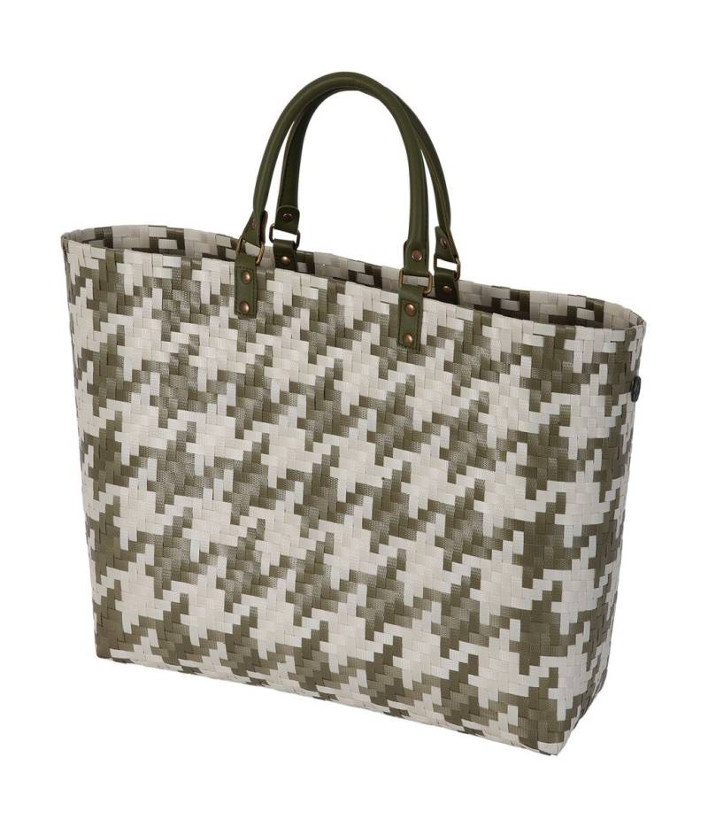 Grand-Shopper 42x16x32 cm Mayfair Olive mit Champagner-Musterung von Handed By
