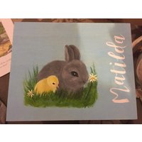 Osterhase Box.personalised Ostern Gift.easter Geschenk. Childs-Speicher-Geschenk-Box von HandedOnAPlate