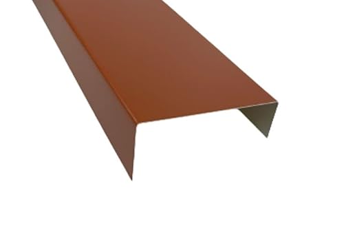 Handel Hoffmann Alu U-Profil Länge 2 m, RAL 8004, 40x120x40 mm, 90° Winkel, Aluminium 0.8 mm, einseitig farbig beschichtet, U-Profil von Handel Hoffmann